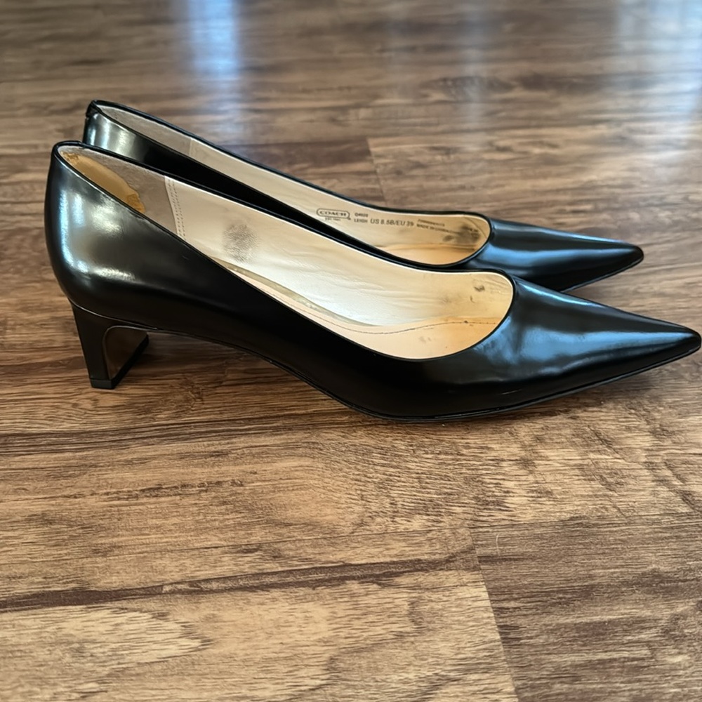 Coach Black Leigh Heels - Picture 3 of 7